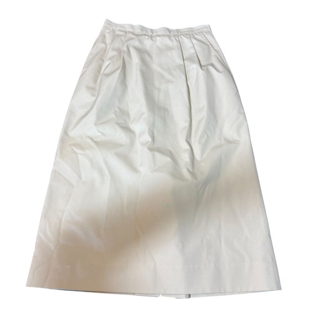 vintage JOS. A. Bank Womens Size 6 light‎ gray  Pleated Midi Skirt